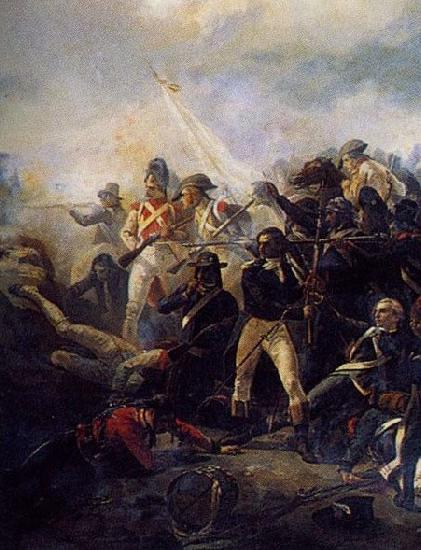 unknow artist Combat de Quiberon en 1795 oil painting image